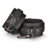 Kajdanki-Black Leather Handcuffs