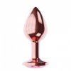 Plug-Butt Plug Diamond Ruby Shine L Rose Gold