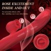 Silicone Vibrator 7 Powerful Modes - 
Licking, 7 Thrusting
Heating, Red