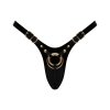 LEATHERETTE HARNESS FABULOUS - ONE SIZE - BLACK GLOSSY