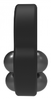Dream Toys RAMROD COCKRING TRIPLE WEIGHT - pierścień erekcyjny z odważnikami (czarny)