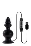 Dream Toys Menzstuff Spindle 10Function Butt Plug - wibrujący korek analny (czarny)