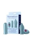 FEMMEFUNN VERSA BULLET WITH T SLEEVE LIGHT BLUE - mini wibrator (niebieski)