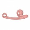 Snail Vibe Curve Vibrator Peachy Pink - masażer łechtaczki (brzoskwiniowy)