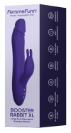 FemmeFun Booster Rabbit XL Dark Purple - wibrator króliczek (fioletowy)