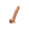 Silexd Silikonowe Dildo Model 1 20 cm Flesh - dildo (cielisty)