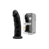 Silexd Silikonowe Dildo Model 2 23 cm Black - dildo (czarny)