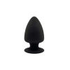 Silexd Korek Analny Plug Model 1 XS 8 cm Black - korek analny (czarny)