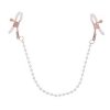 Sportsheets S&M Peaches ‘n CreaMe Pearl Nipple Clamps Cream - nasutnik  (kremowy)