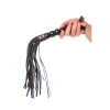 Pipedream Fetish Fantasy Series Beaded Cat-o-Nine Tails - pejcz (czarny)
