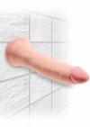 King Cock dildo - Plus 7'' Triple Density Cock sztuczny penis (cielisty)