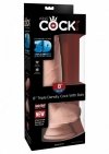 King Cock dildo - Plus 8'' Triple Density Cock with Balls sztuczny penis (cielisty)