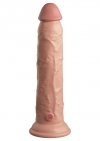 Miękkie silikonowe dildo z twardszym rdzeniem King Cock 9 Inch Dual Density Silicone Cock Light