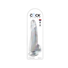 King Cock Transparentne Dildo Clear 10 with Balls - dildo (przezroczysty)