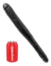 King Cock Podwójne Dildo 16 Tapered Double Dildo Black - dildo (czarny)