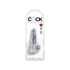 King Cock Transparentne Dildo Clear 4 Cock with Balls Clear - dildo (przezroczysty)