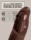 King Cock Dildo Elite 8 Dual Density Silicone Cock Brown - dildo (brązowy)