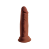 King Cock Dildo Plus 6 Triple Density Cock Brown  - dildo (brązowy)