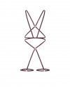 Promees Batty burgundy Body Harness