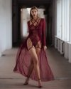 Promees Batty Burgundy body XS/S