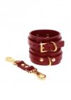 Taboom Wrist Cuffs Red - kajdanki na nadgarstki (czerwony)