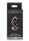 Taboom Butt Plug With Diamond Jewel Silver S - korek analny (srebrny)