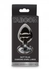 Taboom Butt Plug With Diamond Jewel Silver L - korek analny (srebrny)