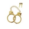 Taboom Gold Plated BDSM Handcuffs - metalowe kajdanki (złote)