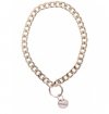Taboom Dona Statement Collar and leash - smycz z obrożą  (złoty)