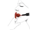 ZALO & UPKO Doll Series Rose Ball Gag Black Straps