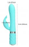 Pillow Talk LIVELY RABBIT VIBRATOR TEAL - wibrator (niebieski)