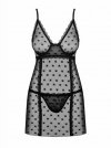 Bielizna-Astralya koszulka i string czarna L/XL