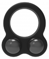 Dream Toys RAMROD COCKRING DUAL WEIGHT - pierścień z odważnikiem ( czarny)