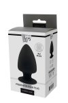 Dream Toys Cheeky Love Premium Silicone Plug M - korek analny M (czarny)