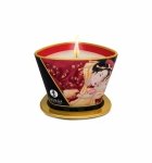Shunga Romance Massage Candle 170 ml - świeca do masażu (musujące wino truskawkowe)