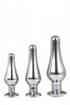 Dream Toys GLEAMING LOVE PLEASURE SET SILVER - zestaw korków analnych (srebrne)
