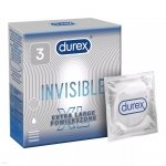 Durex Invisible XL - Prezerwatywy powiększone (1op./3 szt.)
