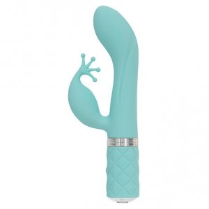 Pillow Talk Kinky Rabbit & G-Spot Vibrator Teal - wibrator króliczek (zielony)