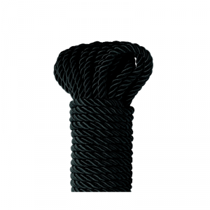 Pipedream Fetish Fantasy Series Deluxe Silk Rope - lina (czarny)