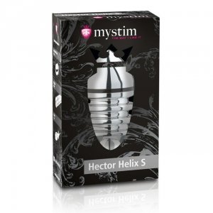 Mystim Hector Helix S - korek analny do elektrostymulacji (srebrny)