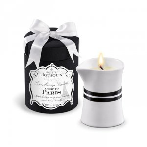 Petits Joujoux Fine Massage Candles A trip to Paris (duża) - świeca do masażu (wanilia i drzewo sandałowe)