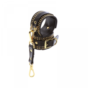 Taboom kajdanki na kostki Vogue Studded Ankle Cuffs Set - wiązanie (czarny)