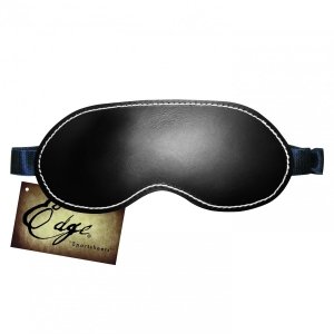 Sportsheets Edge Leather Blindfold - opaska na oczy (czarny)
