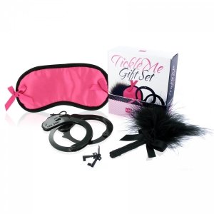 LoversPremium Tickle Me Gift Set Pink - zestaw do krępowania (różowy)