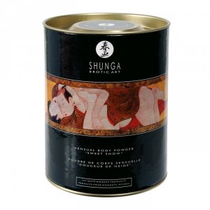 Shunga Sensual Body Powder - jadalny puder do ciała (wiśniowy)