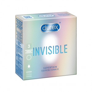 Durex Invisible - Prezerwatywy supercienkie (1op./3szt.)