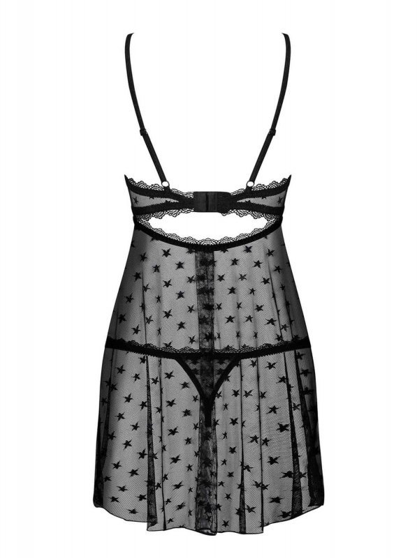 Bielizna-Astralya koszulka i string czarna L/XL
