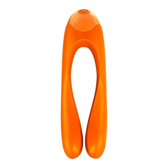 Satisfyer Candy Cane - wibrator na palec (pomarańczowy)