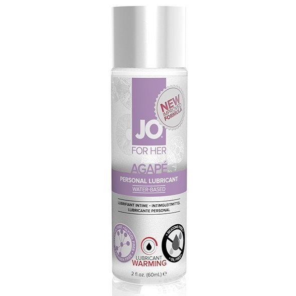 System JO For Her Agape Lubricant Warming 60 ml - rozgrzewający lubrykant na bazie wody dla kobiet 