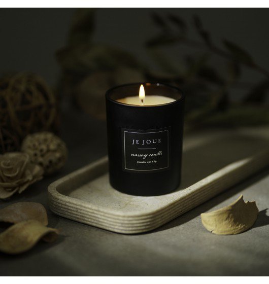 Je Joue Luxury Massage Candle Jasmine &amp; Lily - świeca do masażu (czarny)